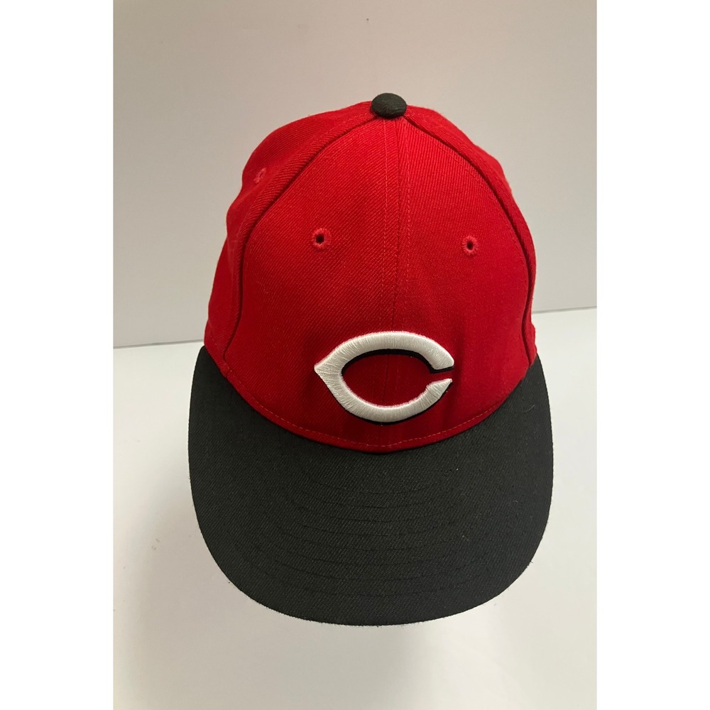Cincinnati Reds MLB‎ New Era 59FIFTY Fitted Hat Cap Baseball Red Black